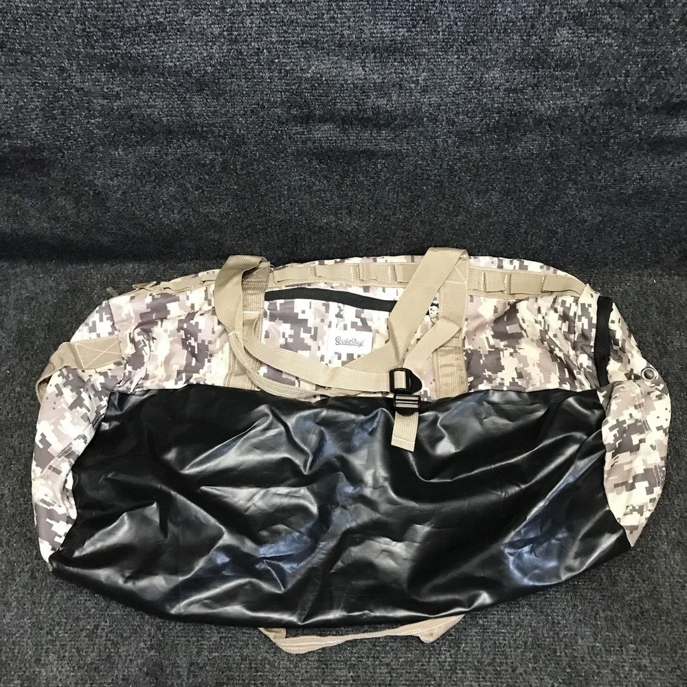 ScarletSkye Medium Size Camp 2 Pocket Digital Camo Duffle Bag w/ Molle Webbing